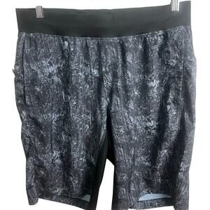Lululemon Shorts Mens SZ LG License To Train Linerless Blue Activewear 11” Insm